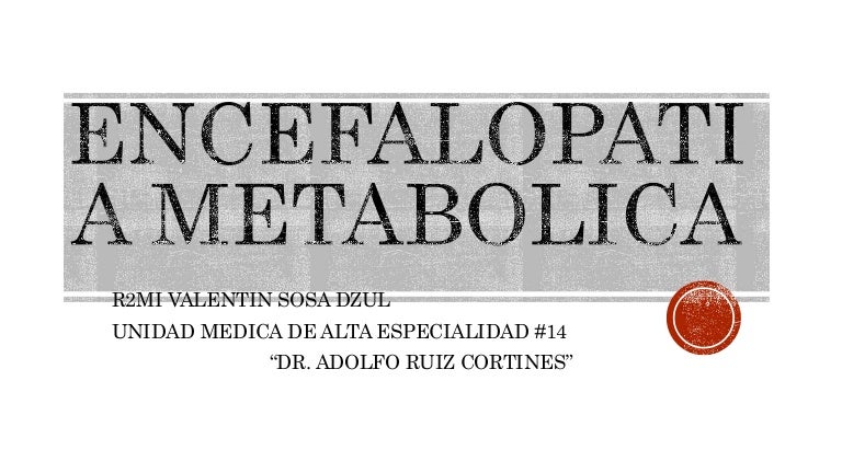 encefalopatia metabolica